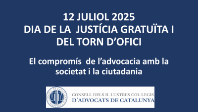 Dia de la justícia gratuïta i del torn d'ofici (2025)